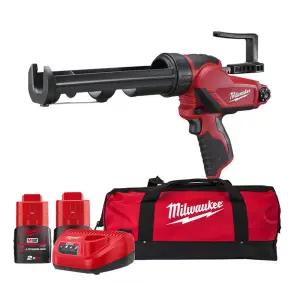 밀워키 M12 PCG/310C-202B 충전 실리콘건 풀세트