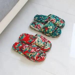 [텐바이텐]플라워패턴 3중쿠션 슬리퍼 2color