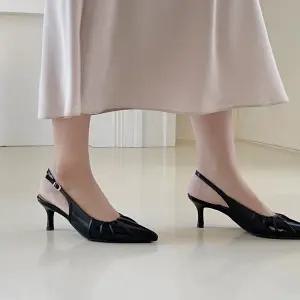 SOVO 레쥬르 2type 스틸레토 셔링 슬링백 단화 펌프스 여성구두 1cm 6cm