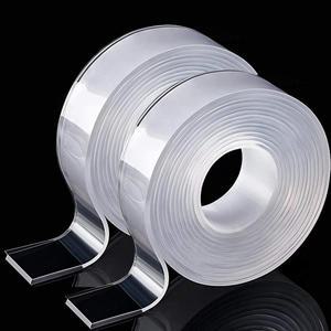 실리콘 강력 투명 양면테이프 5cmx3m(2T) 2개입 / 접착용 놀이용 풍선만들기