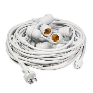 전등선 10m 10분기(화이트) 스트링라이트 오징어등 줄전구 캠핑 루프탑 테라스 줄 전등 전구 소켓 조명
