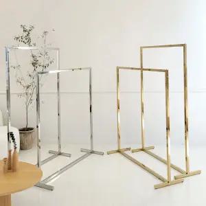 골드 실버 조립식행거 스탠드옷걸이 옷가게행거