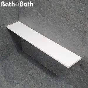 인조대리석 욕실선반 일자선반600 BB-110 W (G-NO)_화장실 벽걸이 인테리어 유리 수납 알루미늄 세면대 젠다이 베란다 리모델링 스테인리스 대리석 무타공 발코니 샤워용품 투