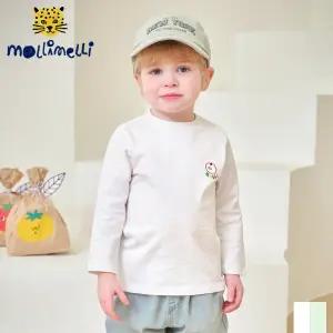 [몰리멜리] 스마일애플베이직티셔츠