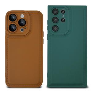 갤럭시 아이폰 카메라 풀커버 스티치 젤리 케이스 S25/S24/S23 16/15/14/13/12 울트라/플러스/프로/프로맥스/미니