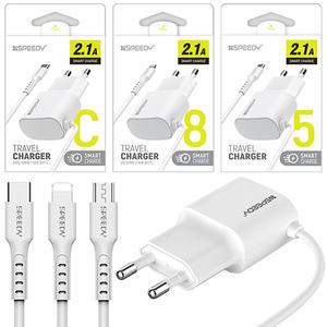 스마트폰 마이크로 5핀 일체형 휴대폰 충전기 2.1A 5V 1.2m 구형 삼성 갤럭시 충전 케이블 가정용 KC 인증