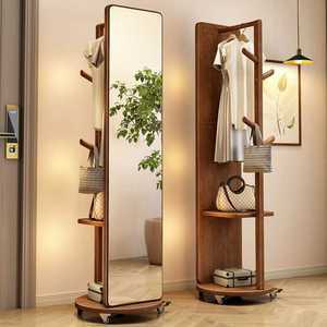 코트 랙 거울 거실 대형 북유럽 이동식 행거 캐비닛