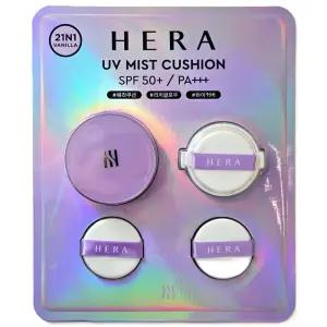 헤라 UV 미스트 쿠션 21N1 바닐라 (15g 본품 + 15g 리필 + 퍼프 2개)