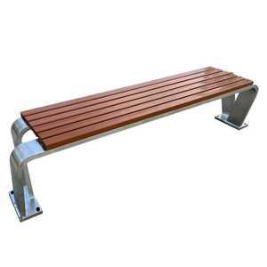 평벤치 야외 스텐 원목 벤치 의자 휴게소 공원 옥외용