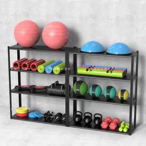 운동기구 정리함 소도구 거치대 헬스장 선반 보관대