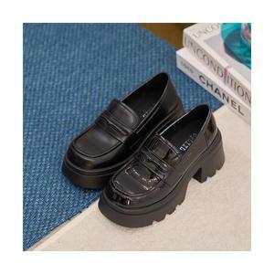 나만의슈즈pg7013 통굽로퍼 굽높이7cm