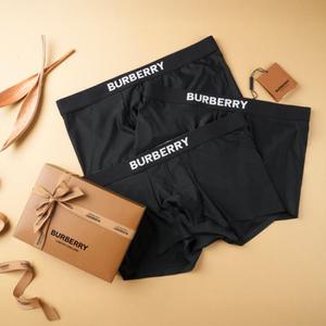 BURBERRY 남성 팬티 3장 드로즈 기능성 명품 속옷 세트 선물포장+쇼핑백제공