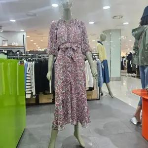 시슬리/애플아울렛/플라워 쉬폰 롱 원피스/SAOPC1531