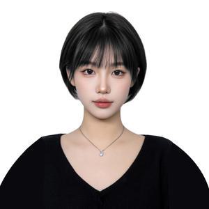 GBKING 수제 보브컷 통가발 단발머리 인모100% 항암가발 전체가발