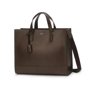 [헤지스](대전신세계)브라운 로고배색 가죽 서류가방 HJBA5E851W3