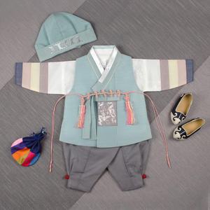 163.화사동옥(남)_(백일~15호) 남아한복 아동 돌복 돌한복 유아 아이 쾌자 색동