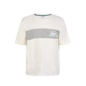 라코스테 루즈핏 네트 프린트 반팔티셔츠 TH5590 화이트