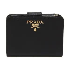 [명품] 26SS 로고 사피아노 반지갑 블랙 1ML018 QWA F0002