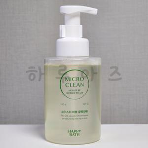 해피바스 마이크로 클린 모이스쳐 버블 클렌징폼 500ml x 1개 코스트코 대용량 저자극
