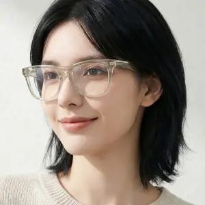 [버버리] 안경테 BE2409 4123 명품 반투명 베이지 사각형 데일리 뿔테 패션