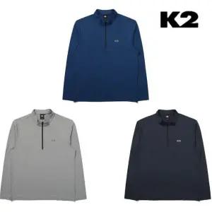 갤러리아 K2 남성 간절기 기능성 등산티셔츠 가을 스탠다드 집업 KMU24291