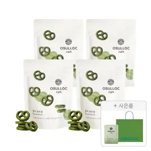 오설록 말차 프레첼 70g, 4개 + 증정(세작 1입, 1개+ 러닝 쇼핑백(소), 1개)
