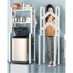 원터치 접이식 다용도 세탁기선반 설치면제 650x500x1525mm TS848