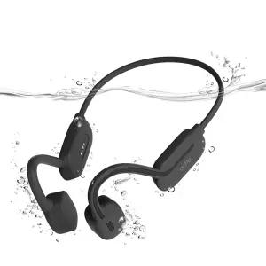 엑토 IPX8 방수 32GB MP3 초경량 골전도 수영 운동 러닝 스포츠 블루투스 이어폰 블랙 BTE-40