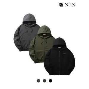 [본사][카이아크만]유니) 베이직 로고 후드 집업 (3COL)(FKQWCUZ704P)