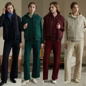 리베레츠 멀티이지기모셋업3종(패딩베스트+후드집업+팬츠)