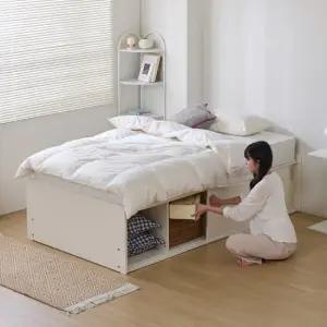 휴먼앤퍼니처 밀러 무헤드 슬라이딩 빅수납 침대 프레임 SS