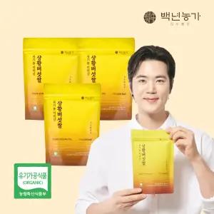 [백년농가] 김강우황금쌀! 유기농 지리산 상황버섯 쌀 국내산 현미 베타글루칸 식이섬유 300g x 3봉