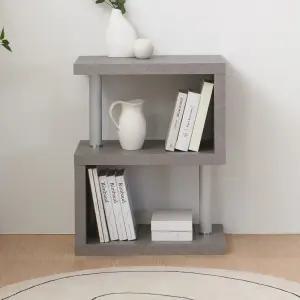 네오 드로인 ㄹ형 소형 2단 책장 NES1671