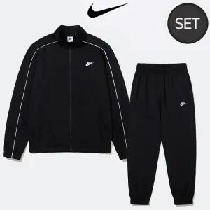 (세트상품)나이키 클럽 폴리 니트 트랙 수트 트레이닝복 HV1445 블랙
