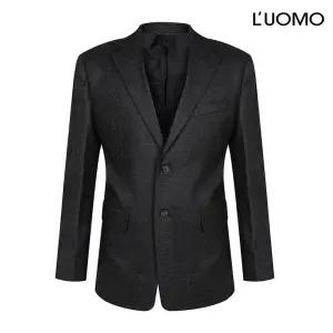 워모 울 혼방 테일러드 재킷 그레이