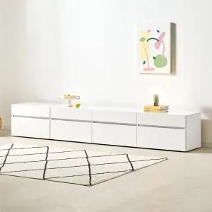 텐더 LPM 2400 높은 거실장 세트 티비다이 tv장 수납장