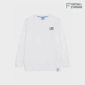 [택가 99,000원]풋볼스탠다드 공용 맨시티 블루문 맨투맨 M4RM404XWHT