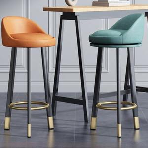 바 의 이트 럭셔리 회전 의자 체크아웃 페 등받이 리프팅 홈 현대 간단한 높은