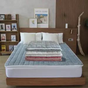 극세사 트위스트 코드 워싱 침대패드 두툼한 거실러그 카페트 160x200cm