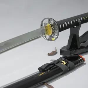 (비젼) 태극도 무사 가검 검도 일본도 중량검 강철가검 미술도검 도검 코등이 카타나 다마스커스 접쇠 단조 캠핑