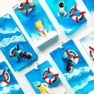 마타바 바다야놀자 수영 피규어 비누만들기 diy 키트 (6인)kit+환경교육활동지+동영상 지구 생존 여름 놀이