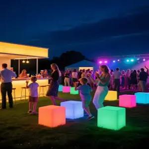 LED 스툴 큐브 조명 박스 감성 테이블 아크릴 램프