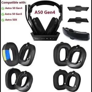 Logitech Astro A50 Gen4 Gen5 A50X 게임용 헤드폰 교체 용 이어 패드 A50 4th 5th Gen 귀마개 이어 베개
