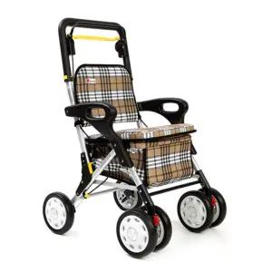 체크무늬 할머니 보행보조기 워커 선물 성인용유모차 할머니의자 추천