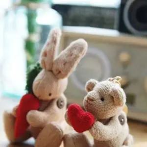 핸드메이드 당근토끼 하트곰 키홀더 W63EF7C