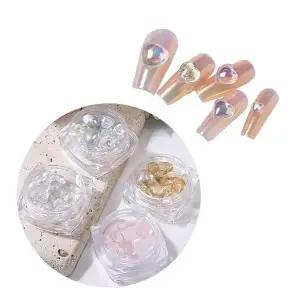 젤네일 하트 오로라 스톤 하트스톤 네일아트 투 (WFK9CSR)