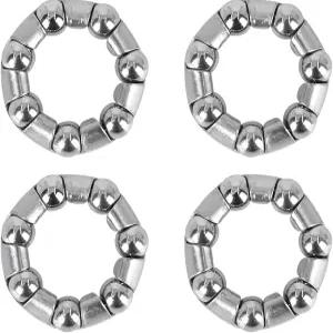 X AUTOHAUX 4pcs 20.5mm x 7 볼 베어링 케이지 크랭크 휠 리테이너 자전거용