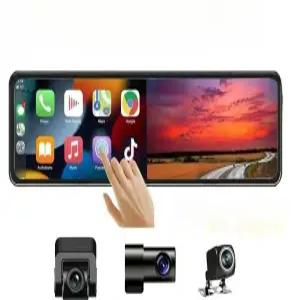 스마트룸미러 카플레이 블랙박스 안드로이드 듀얼 룸밀러 후방카메라 풀 렌즈