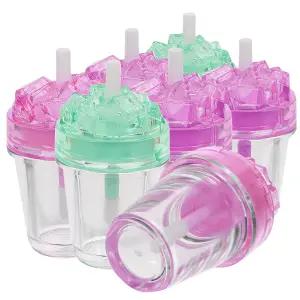 21팩 빈 립글로스 튜브 플라스틱 립밤 용기 리필 가능한 DIY 화장품 재사용 병 스크림 귀여운 병/용기