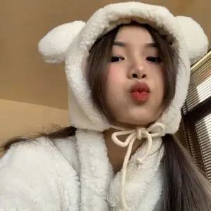 여성 뽀글이 겨울모자 양털 곰돌이 털모자 귀달이모자